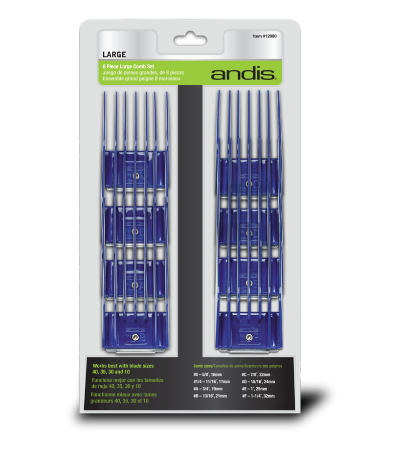 Andis 8 Parça Tarak Seti - Universal/Large