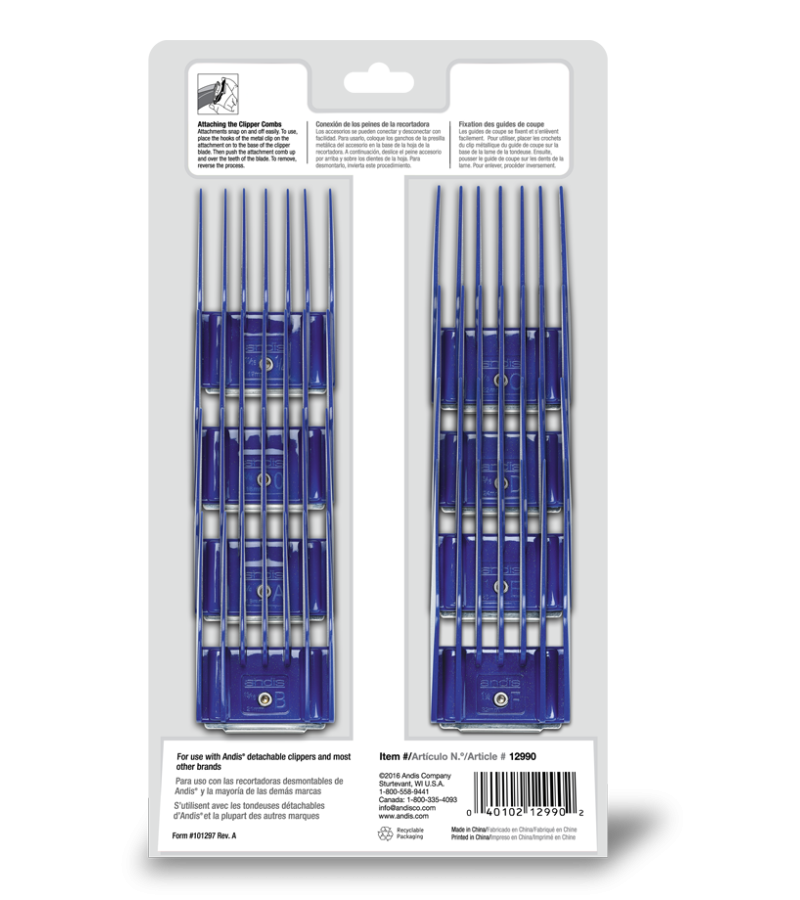 Andis 8 Parça Tarak Seti - Universal/Large