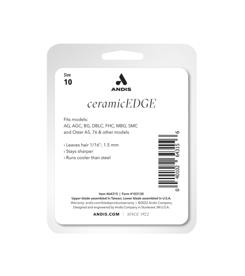 Andis CeramicEdge® Tıraş Bıçağı No:10