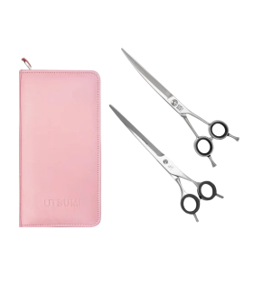 Sakura Set II Pet Kuaför Makas Seti 7.5'' Düz ve 7.5'' Süper Kavisli Pet Kuaför Makası