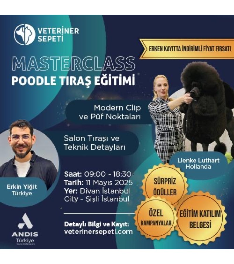 MASTERCLASS Poodle Tıraş Eğitimi - Lienke Luthart x Erkin Yiğit